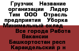 Грузчик › Название организации ­ Лидер Тим, ООО › Отрасль предприятия ­ Уборка › Минимальный оклад ­ 15 000 - Все города Работа » Вакансии   . Башкортостан респ.,Караидельский р-н